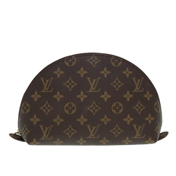 LOUIS VUITTON Monogram Trousse Demi Ronde Cosmetic Pouch M47520 LV Auth 89922 - Picture 13 of 16